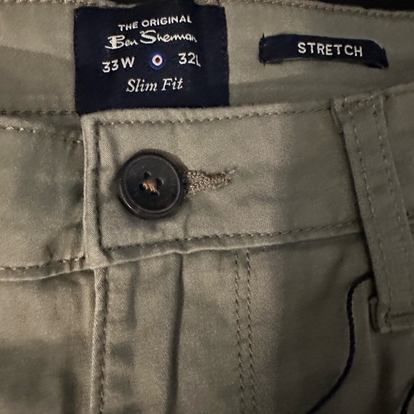 BEN SHERMAN MENS PANTS SLIM FIT SIZE W-33 L-32 - Picture 6 of 8